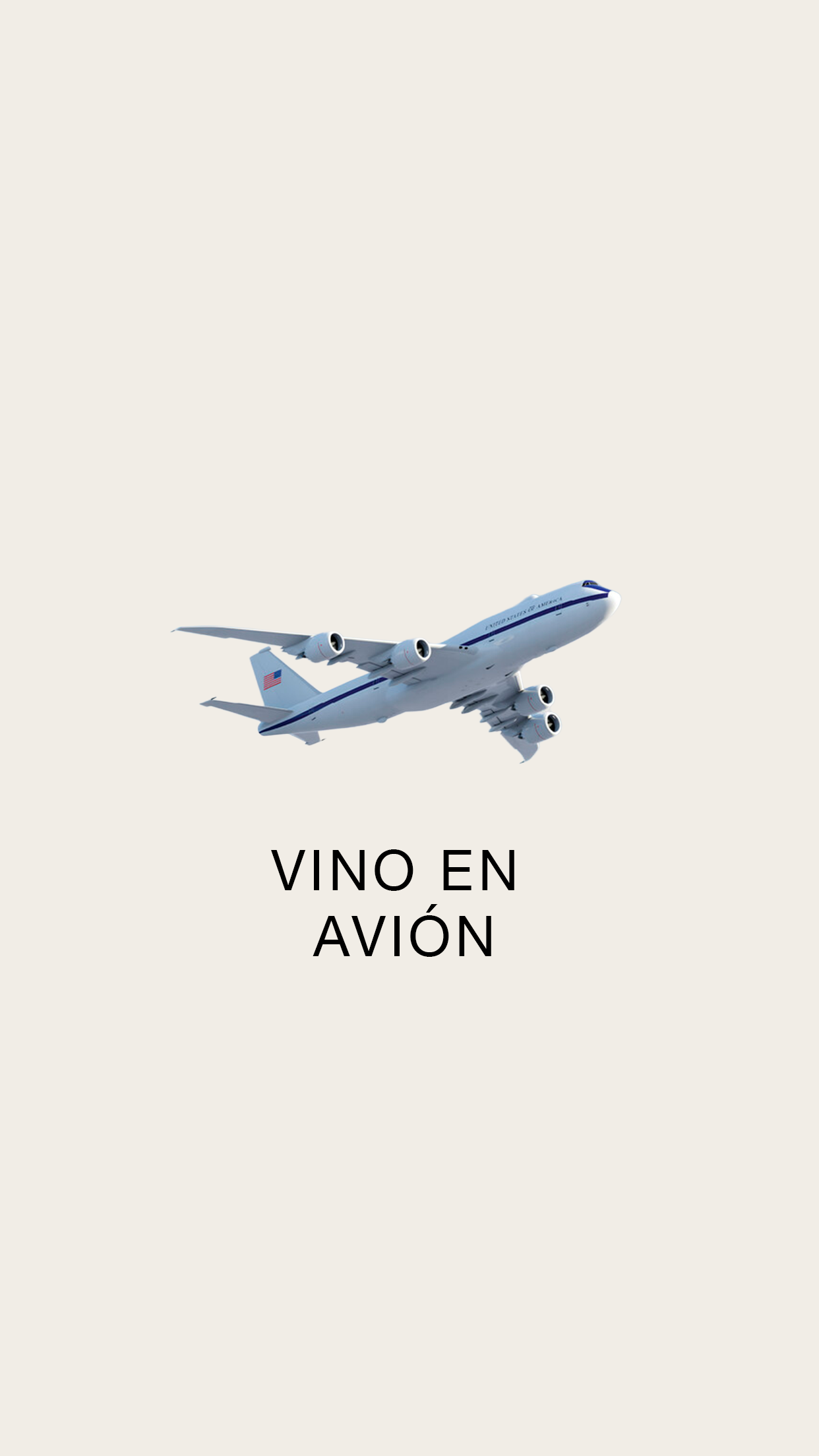 Vino en Avión